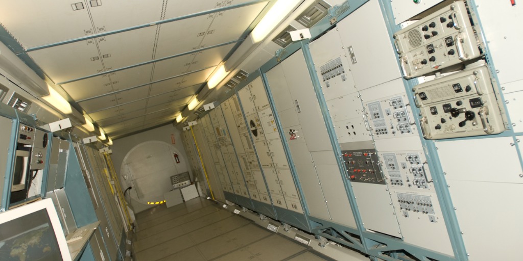Interior de la Estación Espacial Internacional.