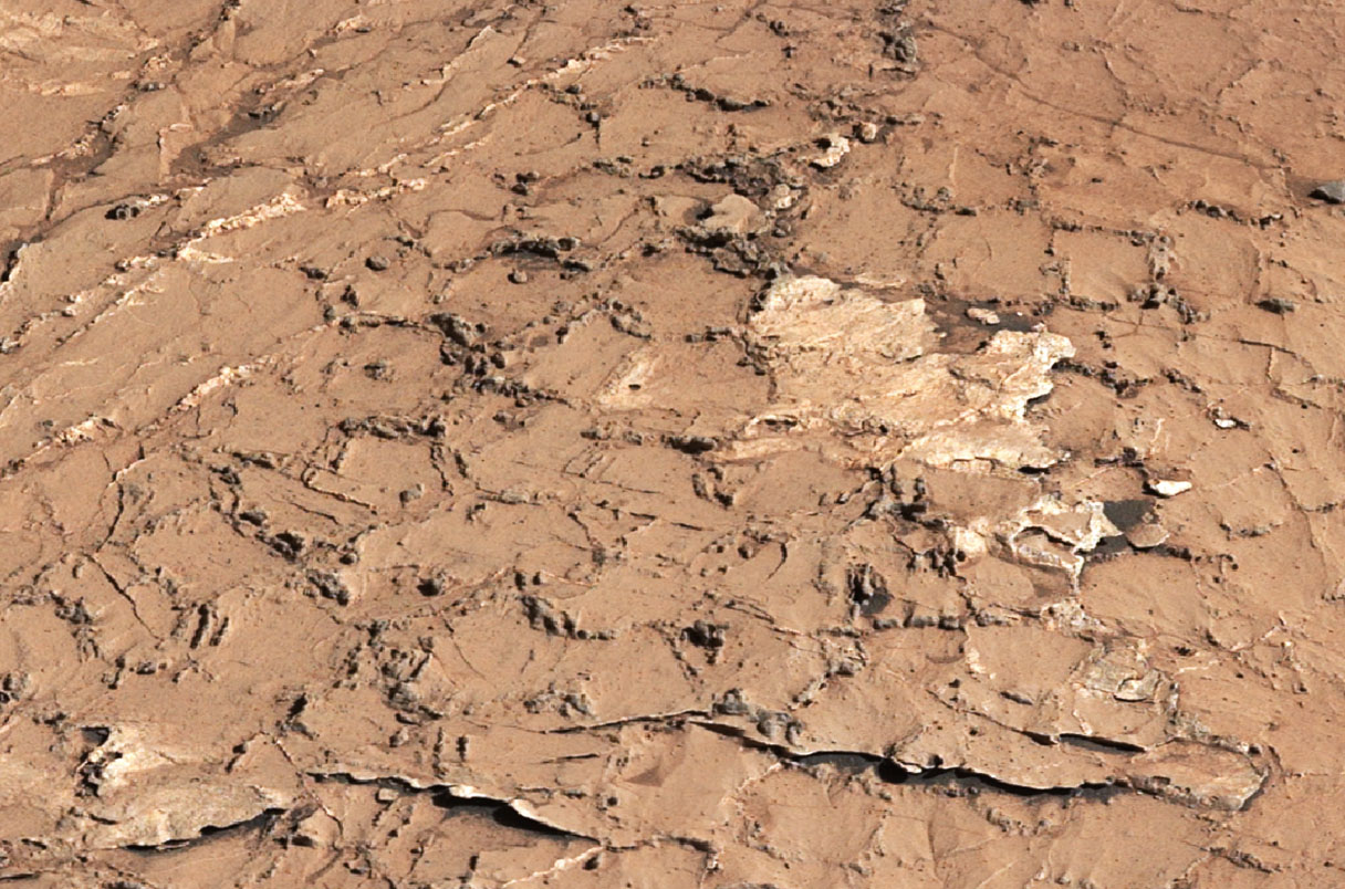 Hexagonos en la superficie marciana