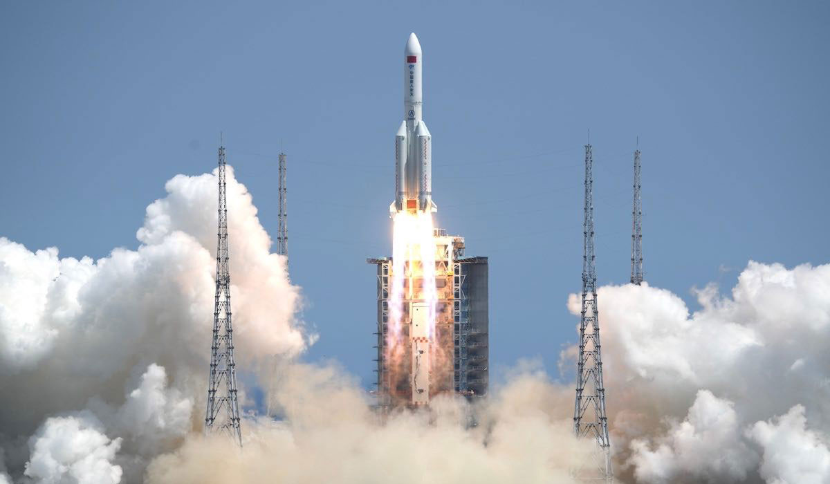 El cohete Long March 5B partió el pasado 24 de julio desde China.