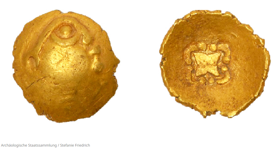 La moneda de oro es conocida como 'cuenco del arcoíris' por su peculiar forma de tazón.