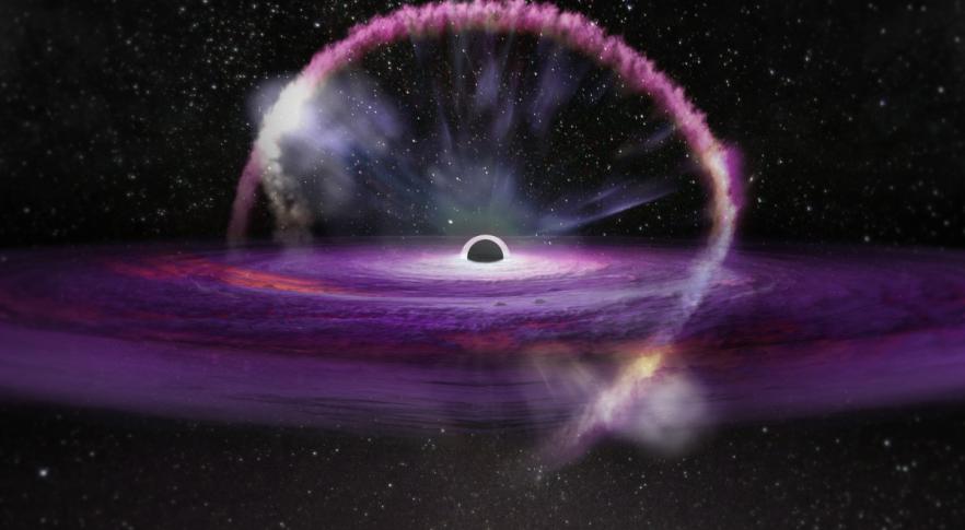 Un agujero negro expulsa una estrella que se tragó