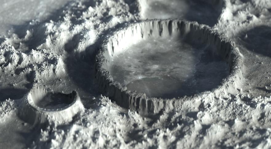 Descubren estructuras ocultas a 300 metros bajo la superficie de la Luna