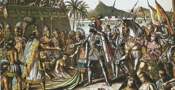 Hernán Cortés entra en Tenochtitlán-0