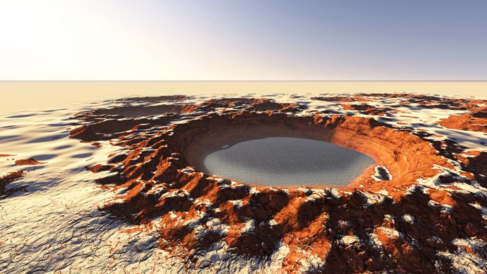 Encuentran huellas recientes de agua en Marte-0