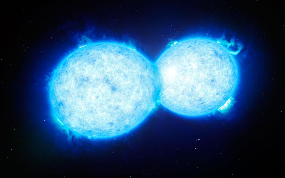 Telescopio detecta el extraordinario “beso” de dos estrellas -0