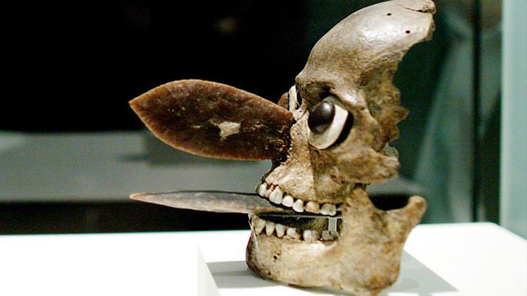 Develan el origen de las tenebrosas máscaras aztecas, hechas de cráneos humanos-0