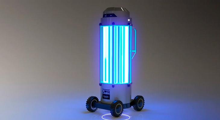 El robot sudamericano que desinfecta ambientes con luz ultravioleta-0