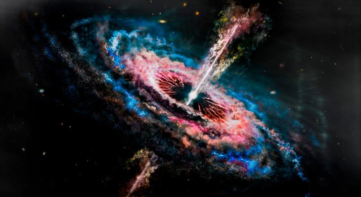 Descubren el agujero negro más antiguo y el cuásar más distante en el universo-0