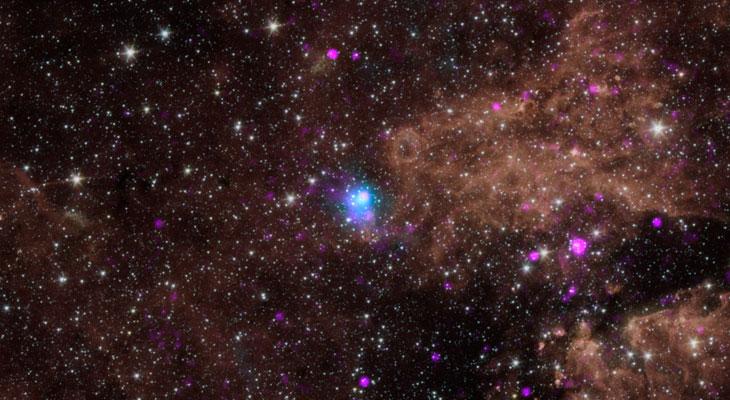 Descubren una estrella gigante que parpadea en la Vía Láctea-0