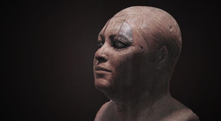 La extraordinaria estatua egipcia de madera y con ojos de cristal-0