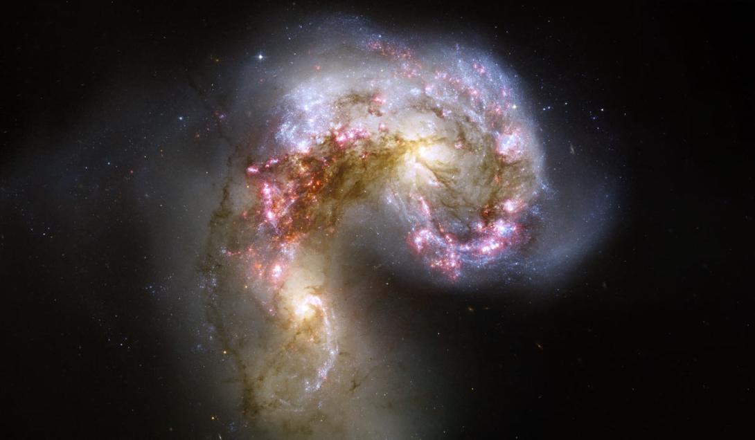 Imagen de alto impacto: Hubble capta la fusión de dos galaxias-0