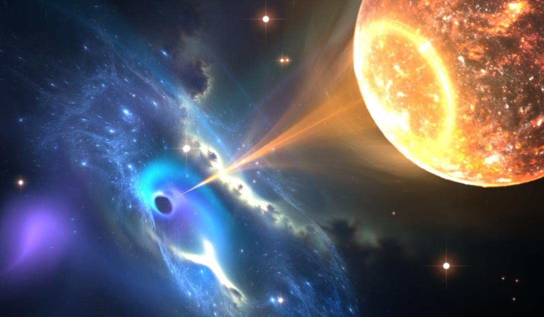 Astrónomos descubren un misterioso agujero negro que apunta directo a la Tierra y le arroja luz-0